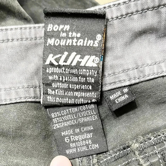 Kuhl Gray Heavy Weight Fabric Outdoor Hiking Camping Pants Women's Size 6 - Picture 7 of 7